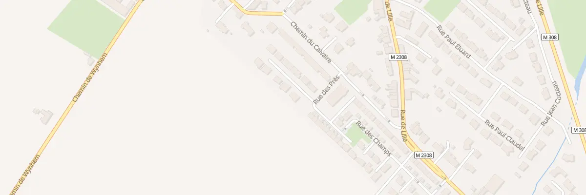Plan du 3 Rue de l’Abbé Louis Dumortier à Comines
