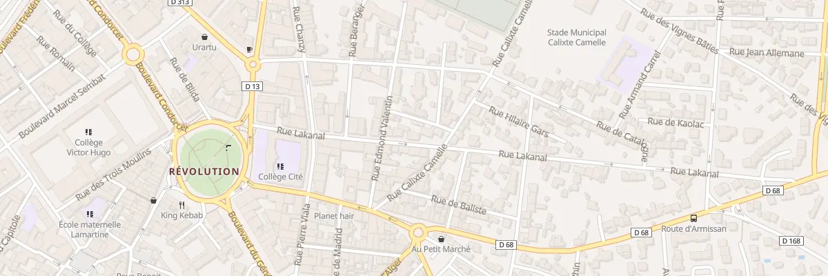 Plan du 15 Rue Lakanal à Narbonne