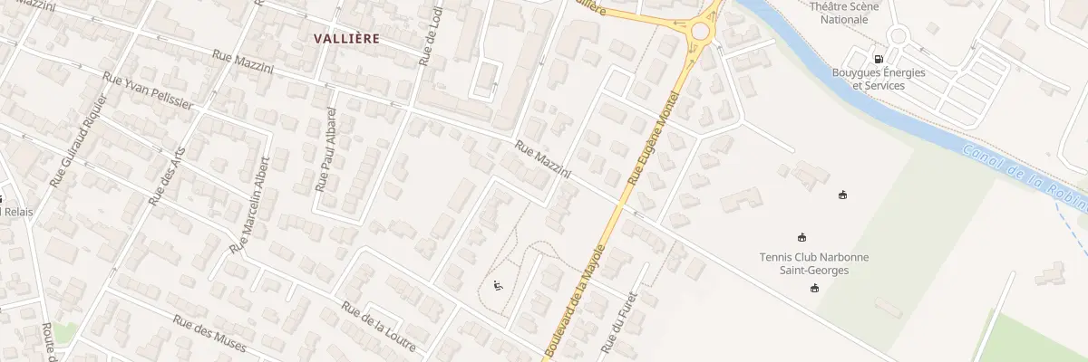 Plan du 2 Rue de la Belette à Narbonne