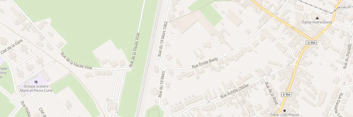 Plan du 34 Rue Emile Basly à Libercourt
