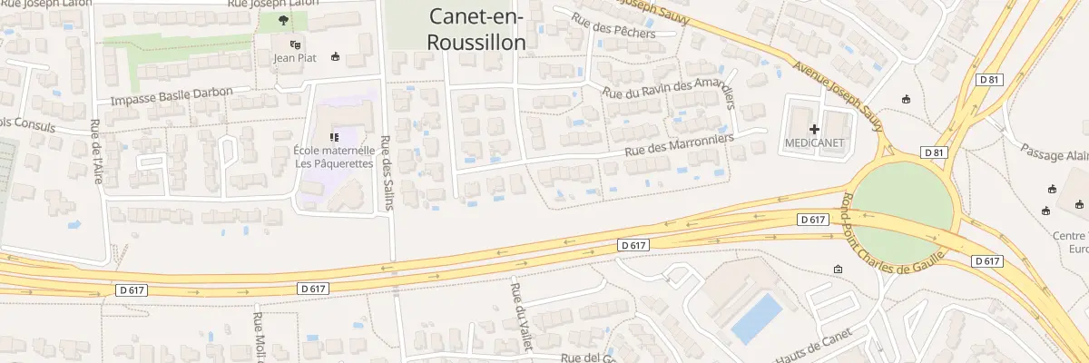 Plan du 2 Rue des Marronniers à Canet-en-Roussillon