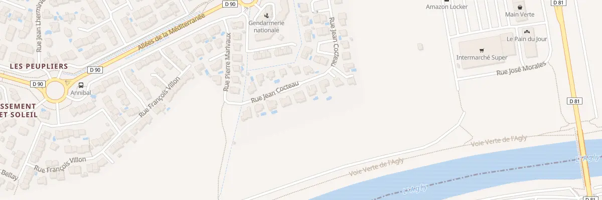 Plan du 10 Rue Jean Cocteau à Saint-Laurent-de-la-Salanque