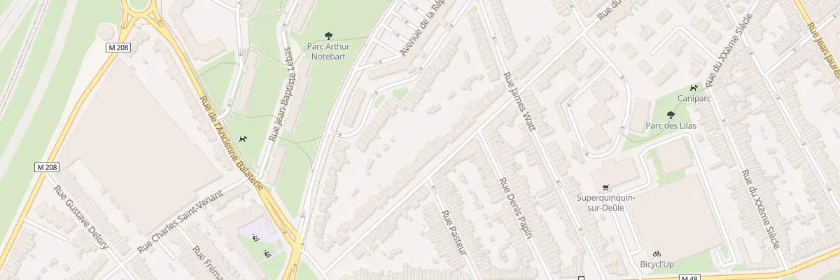 Plan du 70 Rue du Maréchal Foch à Lille