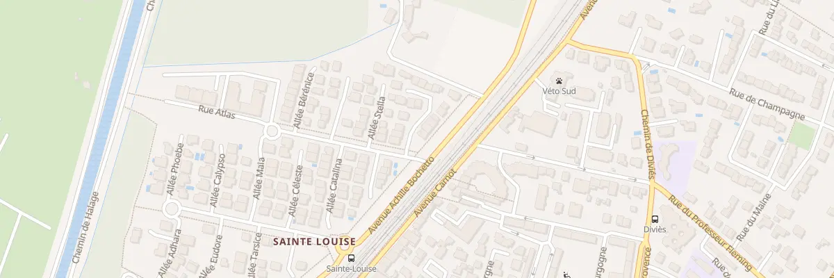 Plan du 2 All Téthys à Narbonne