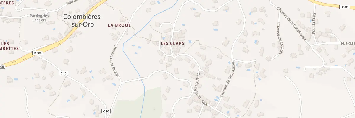 Plan du 5233 Les Claps à Colombières-sur-Orb