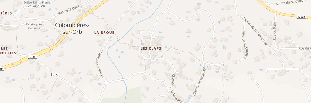 Plan du 5118 Les Claps à Colombières-sur-Orb