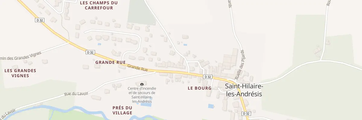 Plan du 1 Rue du Cimetiere à Saint-Hilaire-les-Andrésis