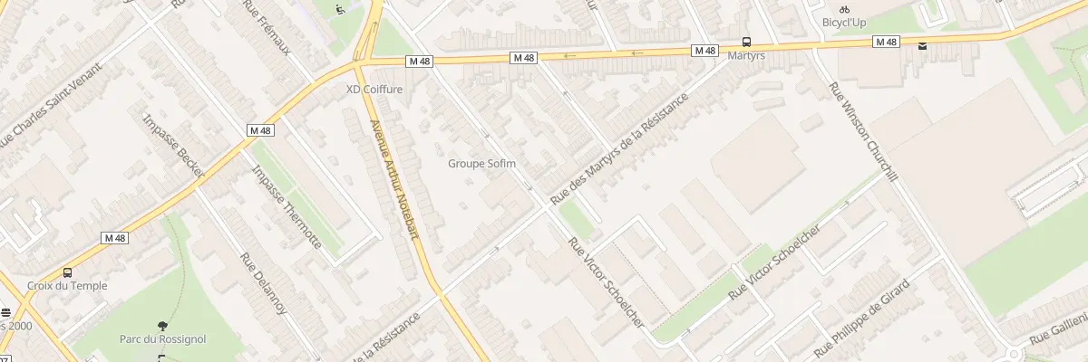 Plan du 95 Rue Martyrs de Resistance à Lille