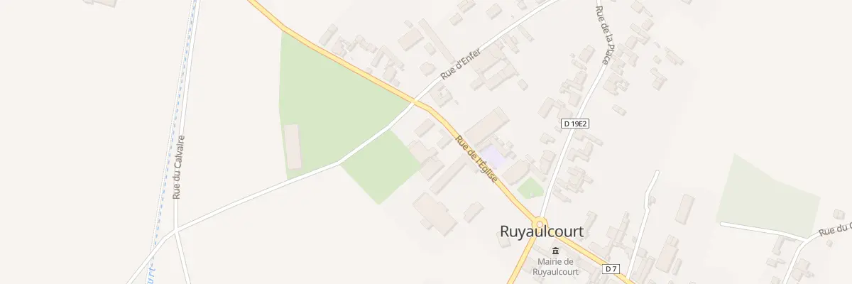 Plan du 3 Rue de l’Eglise à Ruyaulcourt