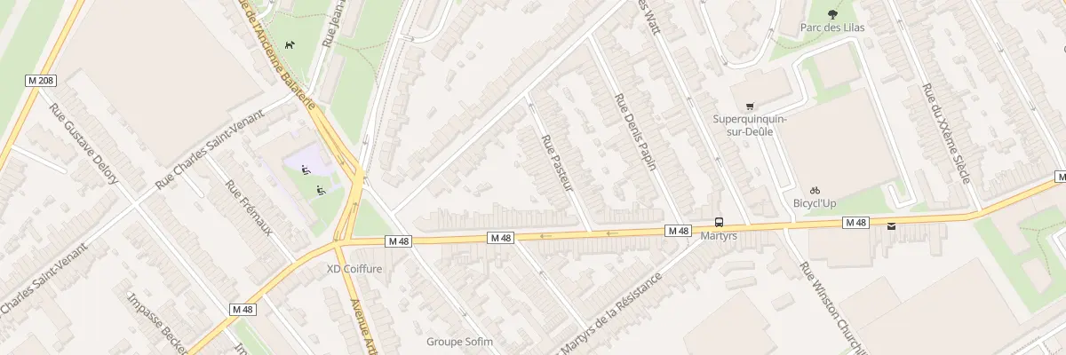 Plan du 20 Rue Pasteur Lomme à Lille