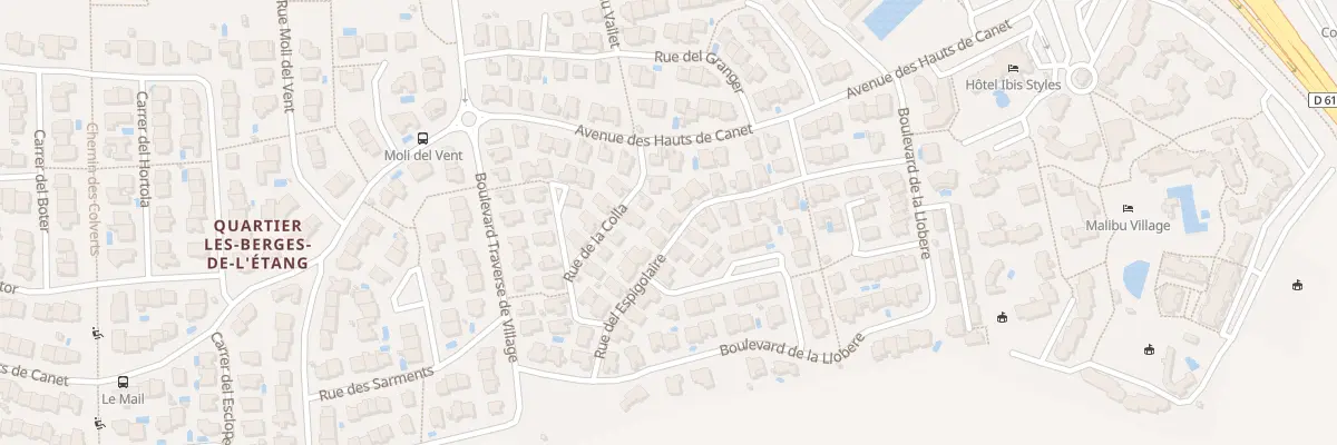 Plan du 11 Rue Del Espigolaire à Canet-en-Roussillon