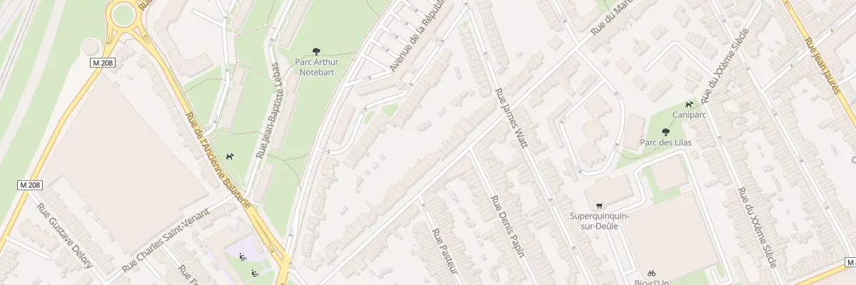 Plan du 64 Rue du Maréchal Foch à Lille