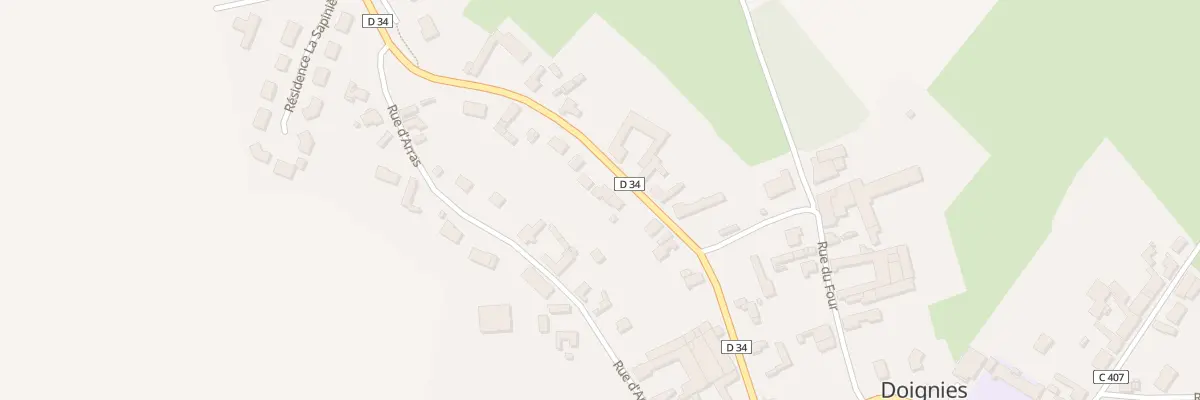 Plan du 13 Rue des Jardins à Doignies