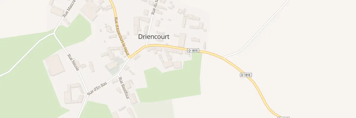 Plan du 6 Rue de Tincourt à Driencourt