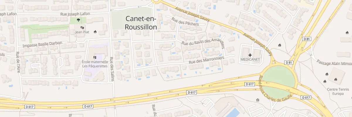 Plan du 7 Rue des Marronniers à Canet-en-Roussillon