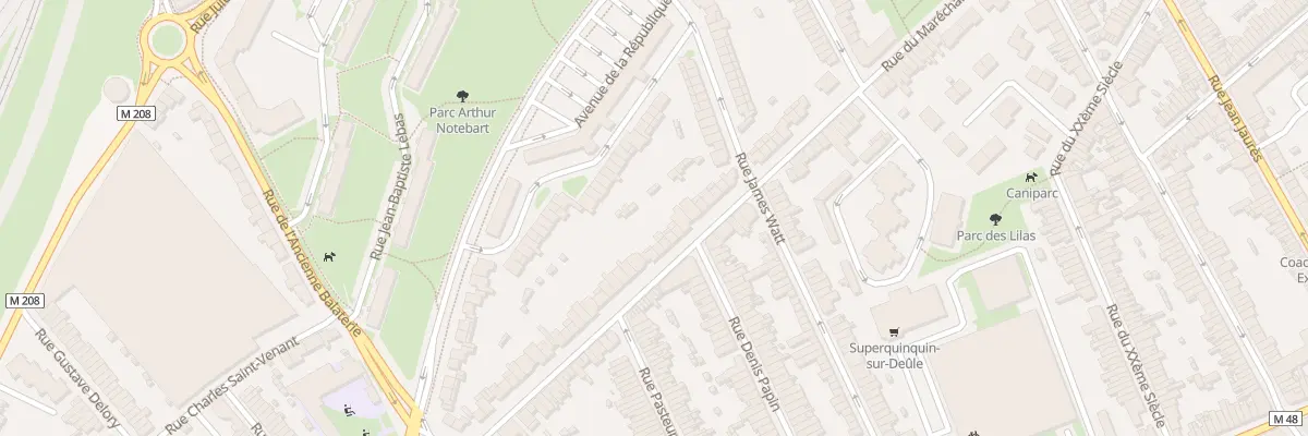 Plan du 58 Rue du Maréchal Foch à Lille