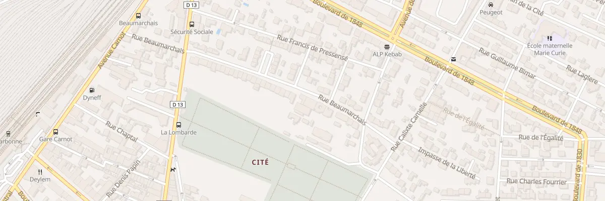 Plan du 54 Rue Beaumarchais à Narbonne