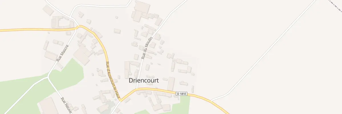 Plan du 10 Rue du Moulin à Driencourt