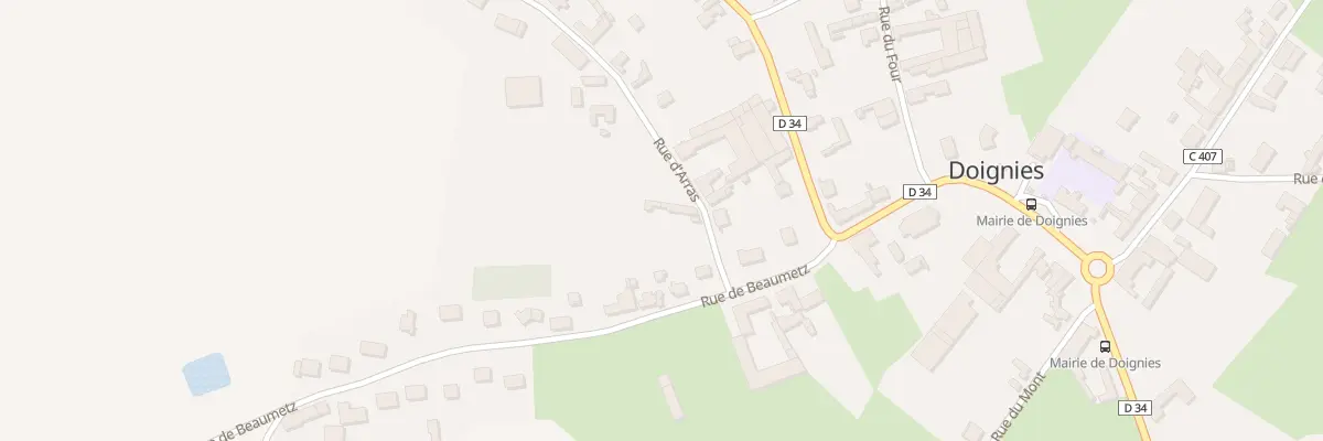 Plan du 1 Rue d’Arras à Doignies