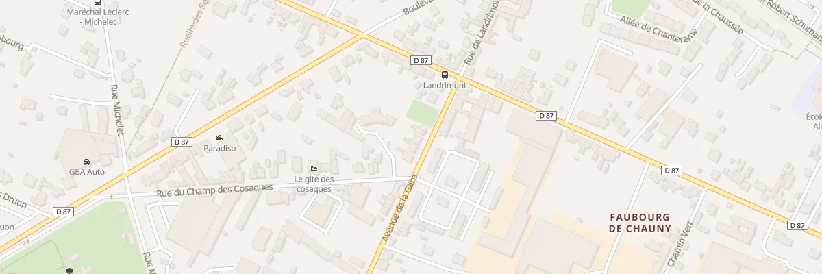 Plan du 27 Av de la Gare à Noyon