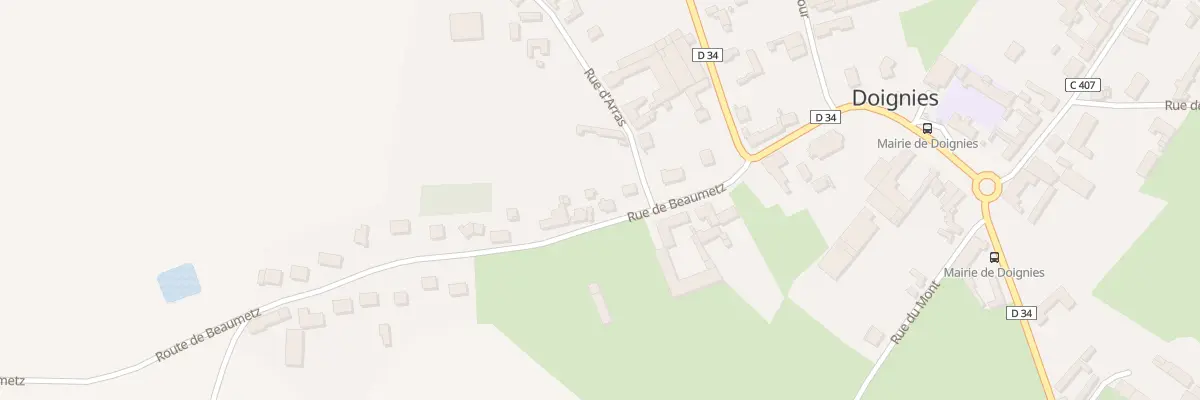 Plan du 4 Rue de Beaumetz à Doignies