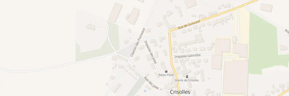 Plan du 1 Pl du Jeu de Boules à Crisolles