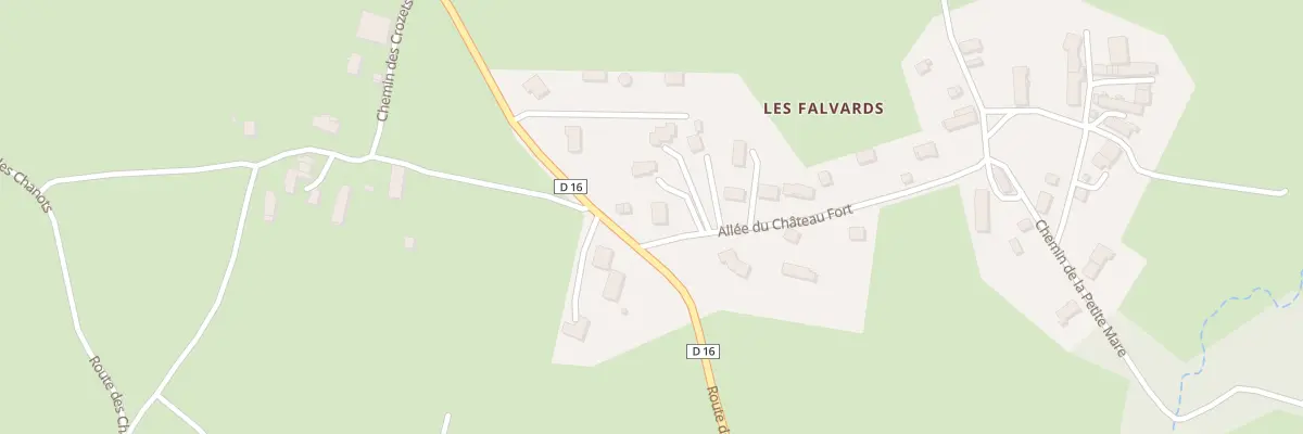 Plan du 1 All du Château Fort à Charbonnières-les-Vieilles