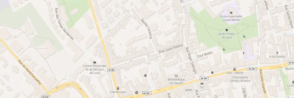 Plan du 28 Rue Louis Pasteur à Loos
