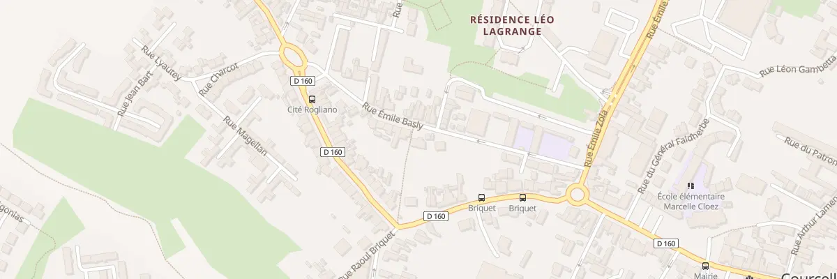 Plan du 1 Rue Emile Basly à Courcelles-lès-Lens