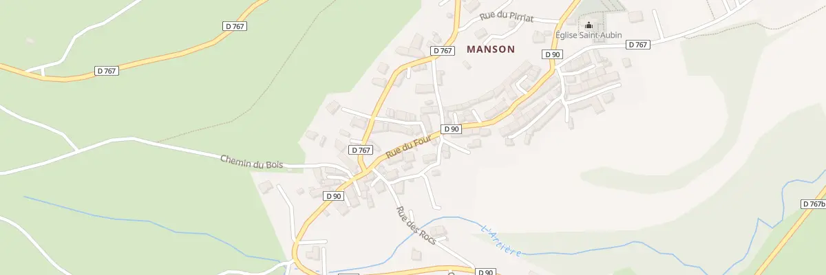 Plan du 34 Rue du Four Vge Manson à Saint-Genès-Champanelle