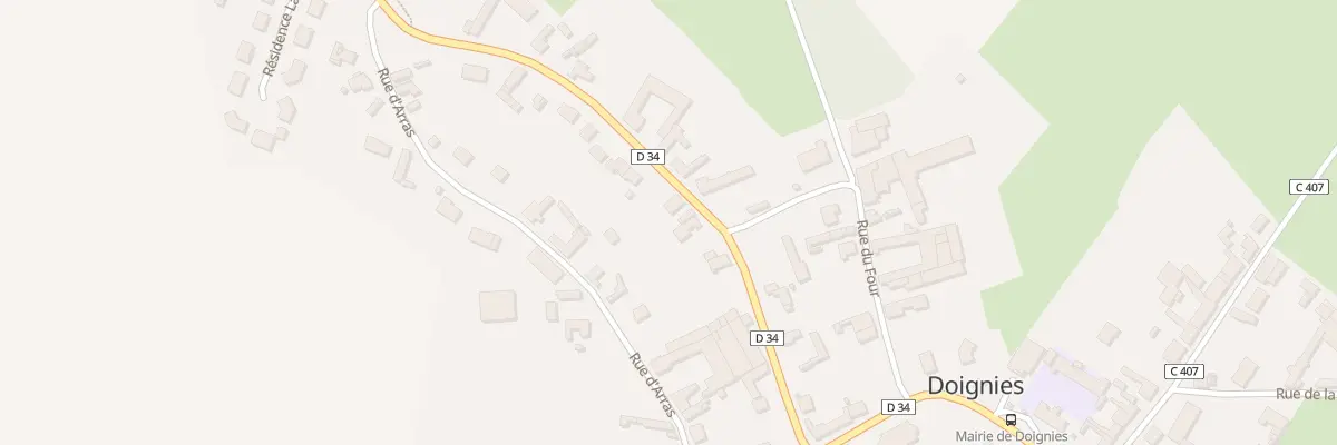 Plan du 9 Rue des Jardins à Doignies