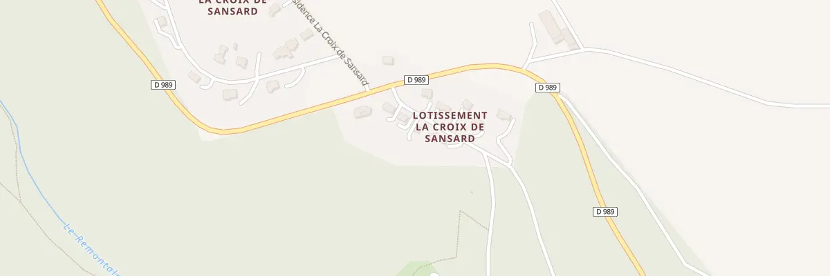 Plan du 6144 Lot la Croix de Sansard à Chaudes-Aigues