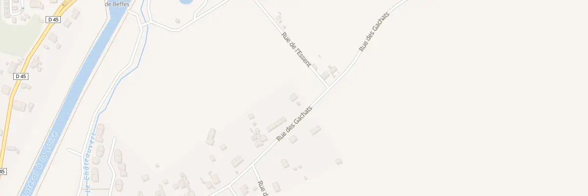 Plan du 25 Rue des Gachats à Beffes
