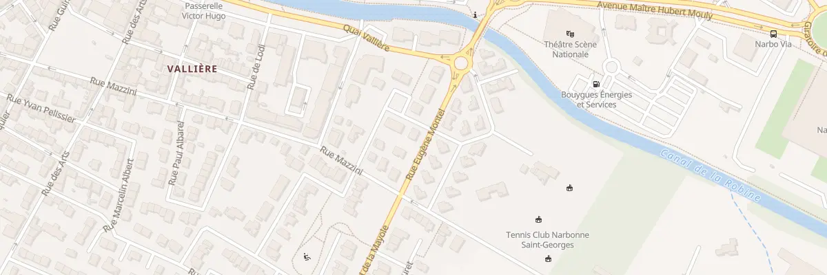Plan du 8 Rue Eugène Montel à Narbonne