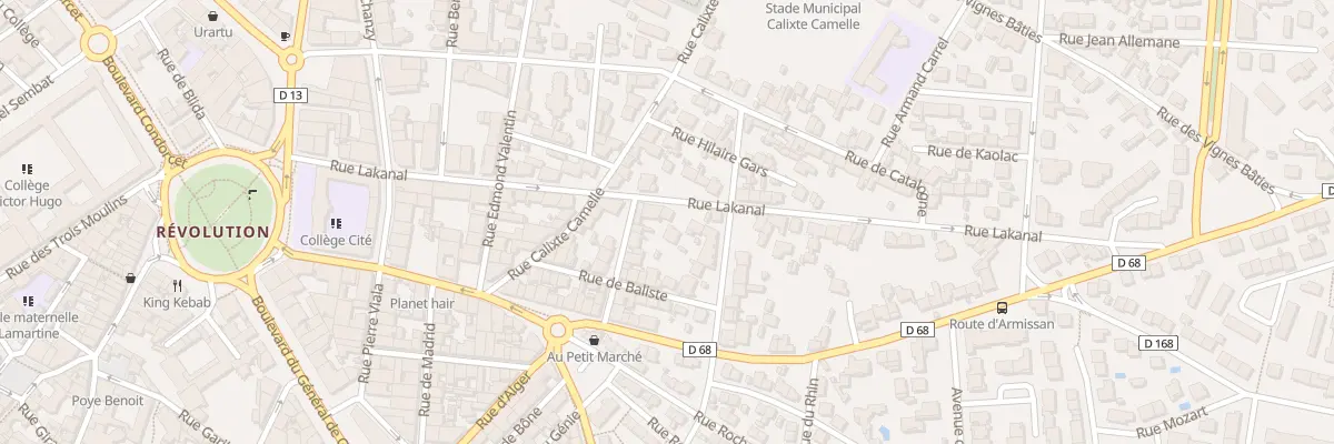Plan du 18 Rue Lakanal à Narbonne