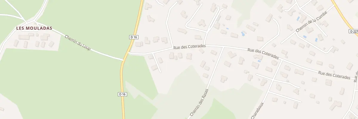 Plan du 6 Rue des Coterades - Palennes à Loubeyrat
