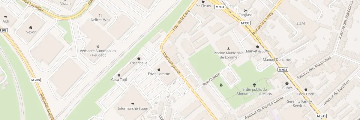 Plan du 224 Rue Jean Jaures Lomme à Lille