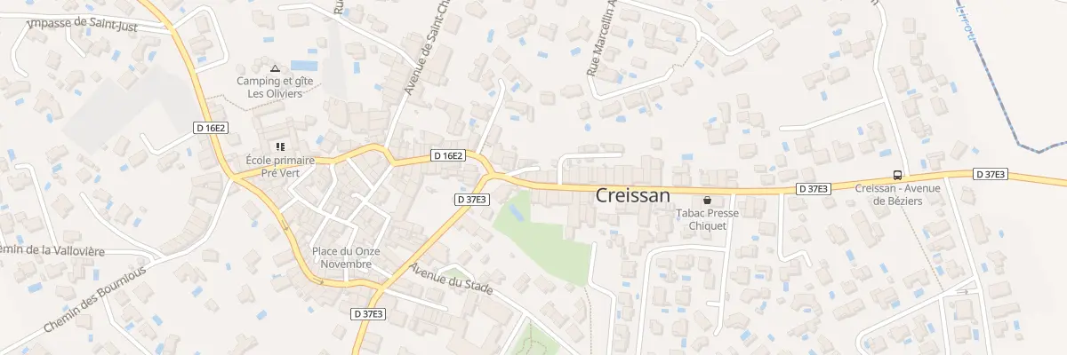 Plan du 53 Av de Beziers à Creissan