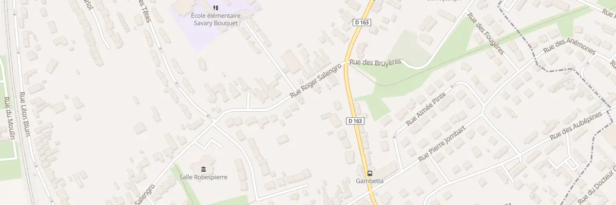 Plan du 38 Rue Roger Salengro à Oignies