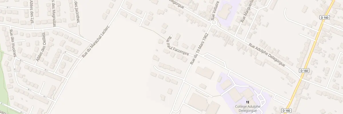 Plan du 5 Rue Paul Facompre à Courcelles-lès-Lens