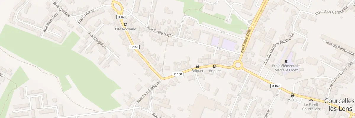Plan du 30 Rue Raoul Briquet à Courcelles-lès-Lens