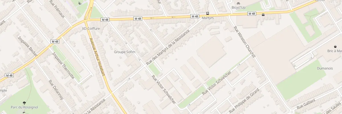 Plan du 126 Rue Martyrs de Resistance à Lille