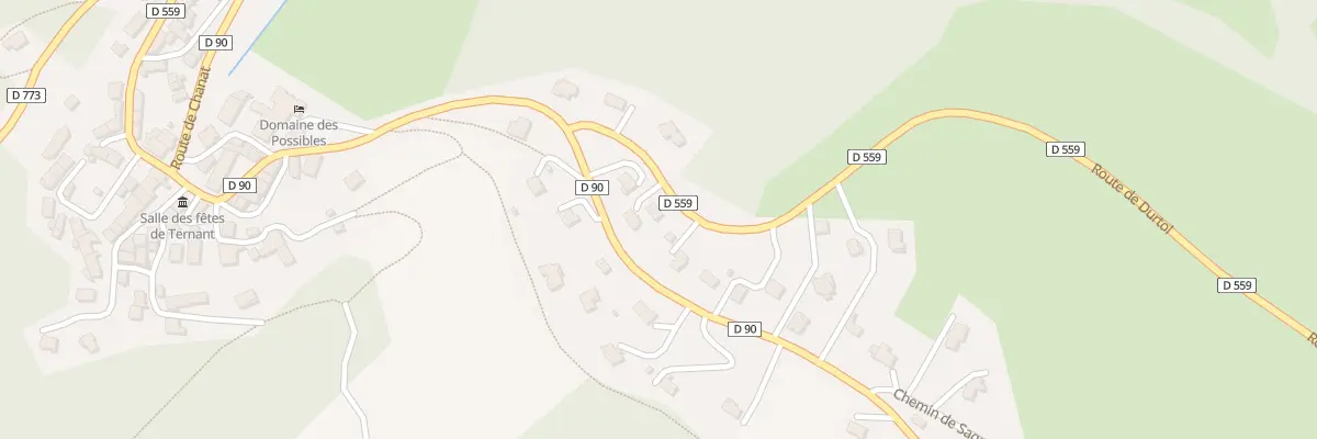 Plan du 14T Rte de Durtol - Ternant à Orcines
