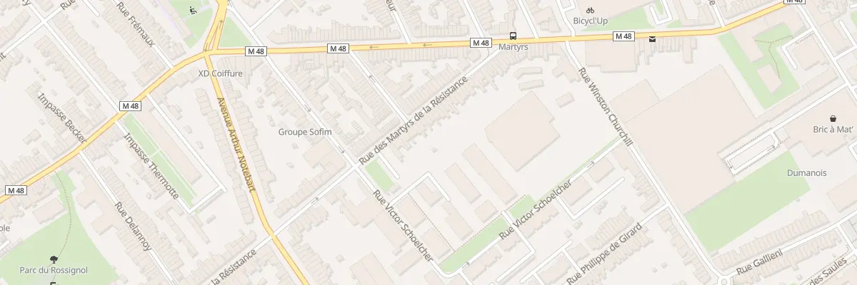 Plan du 128 Rue Martyrs de Resistance à Lille