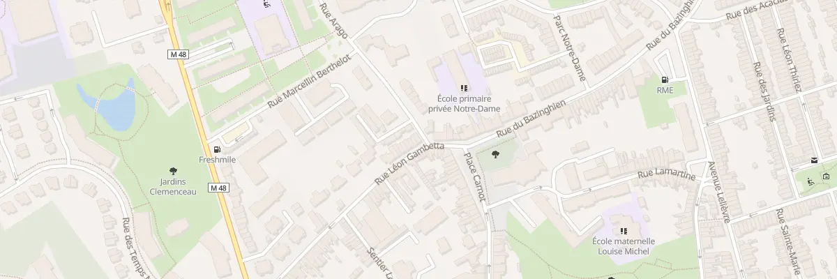 Plan du 4 Rue Léon Gambetta à Loos