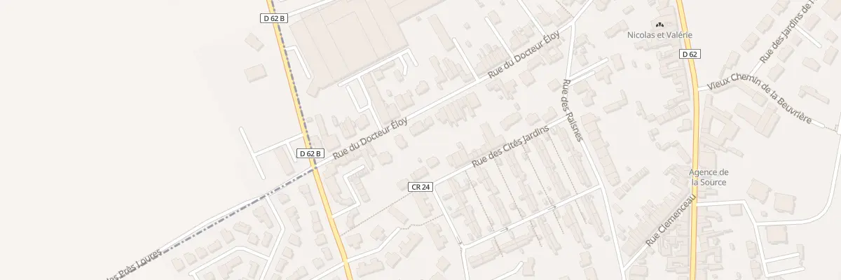 Plan du 33 Rue du Doc Eloy à Phalempin