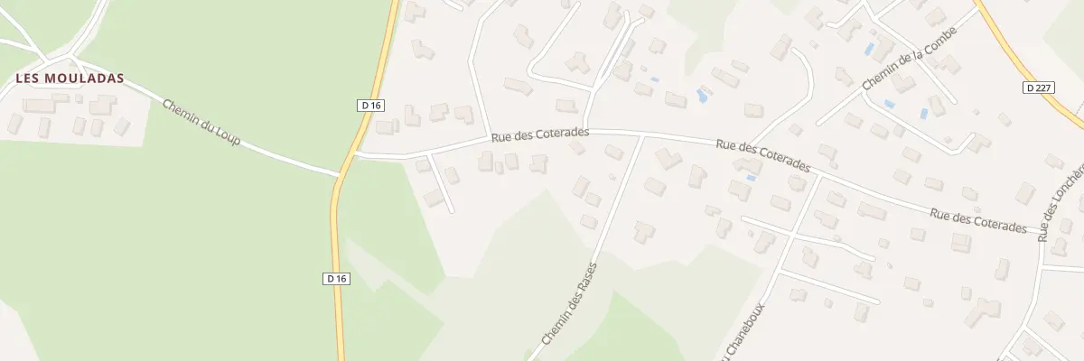 Plan du 8 Rue des Coterades - Palennes à Loubeyrat