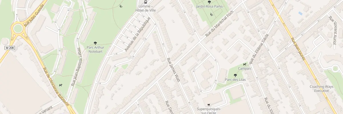 Plan du 40 Rue du Maréchal Foch à Lille