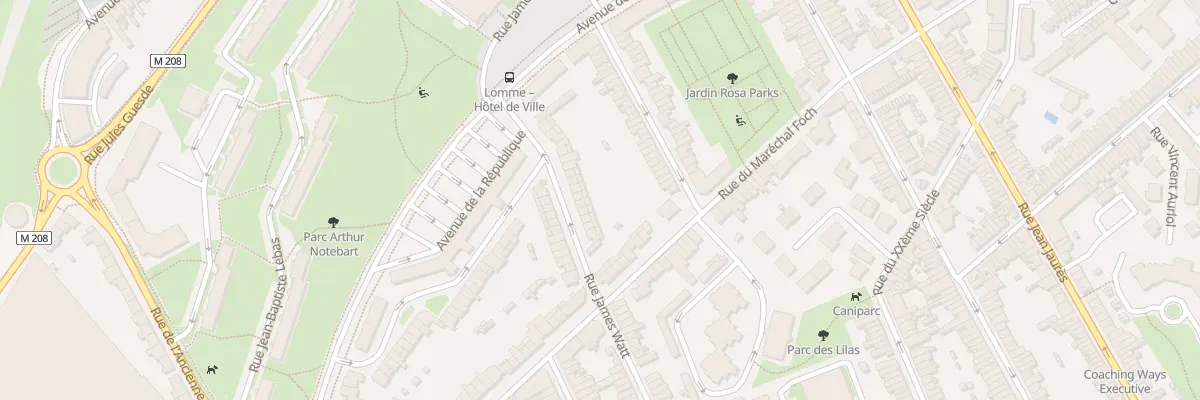 Plan du 74 Rue James Watt à Lille