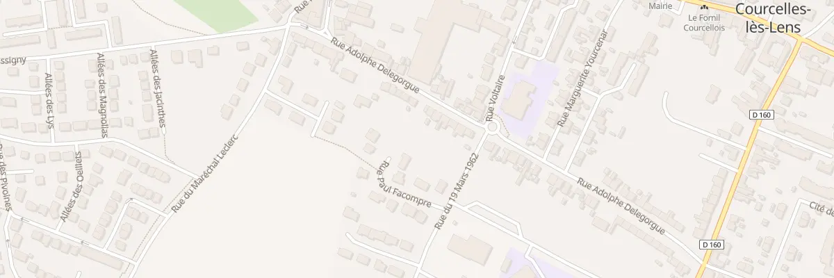 Plan du 69 Rue Adolphe Delegorgue à Courcelles-lès-Lens
